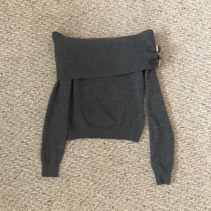 Ralph Lauren off the shoulder cashmere sweater, P